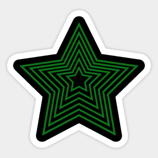 Emerald Star Sticker